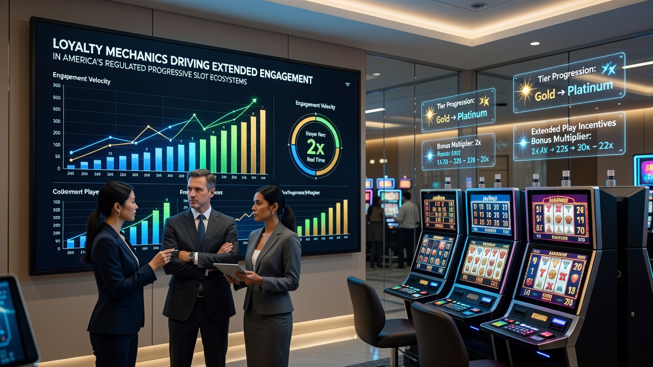 Detailed view of a progressive jackpot meter alongside loyalty point balance and tier advancement indicators on a mobile slot interface