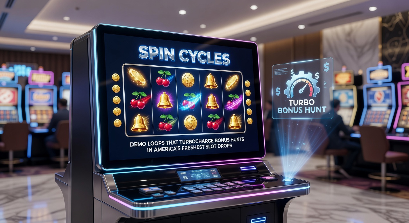 Close-up of a mobile slot demo interface displaying a bonus hunt loop with stacked wilds, multipliers climbing, and a progressive jackpot ticker in a neon-themed new release